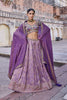 DULL LILAC BANARASI TISSUE LEHENGA