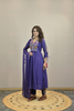 INDIGO PURPLE A-LINE KURTA SET