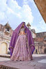 DULL LILAC BANARASI TISSUE LEHENGA