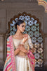 PORCELAIN WHITE TISSUE SILK LEHENGA