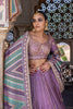 LILAC SOFT TISSUE EMBROIDERED LEHENGA