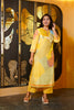 MELLOW YELLOW PRINTED HANDLOOM SILK KURTA SET