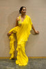 YELLOW CHIFFON READY-TO-WEAR SAREE