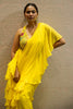 YELLOW CHIFFON READY-TO-WEAR SAREE